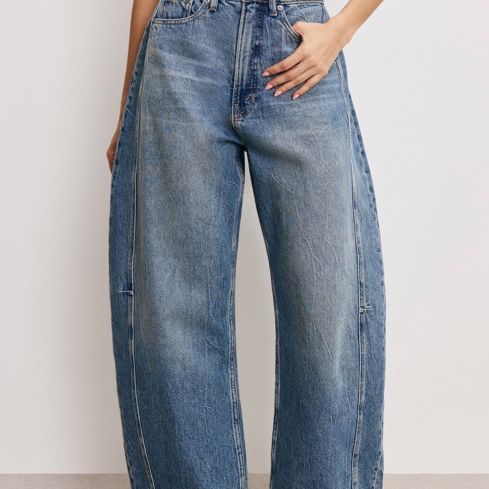 Good American Denim Barrel Jeans